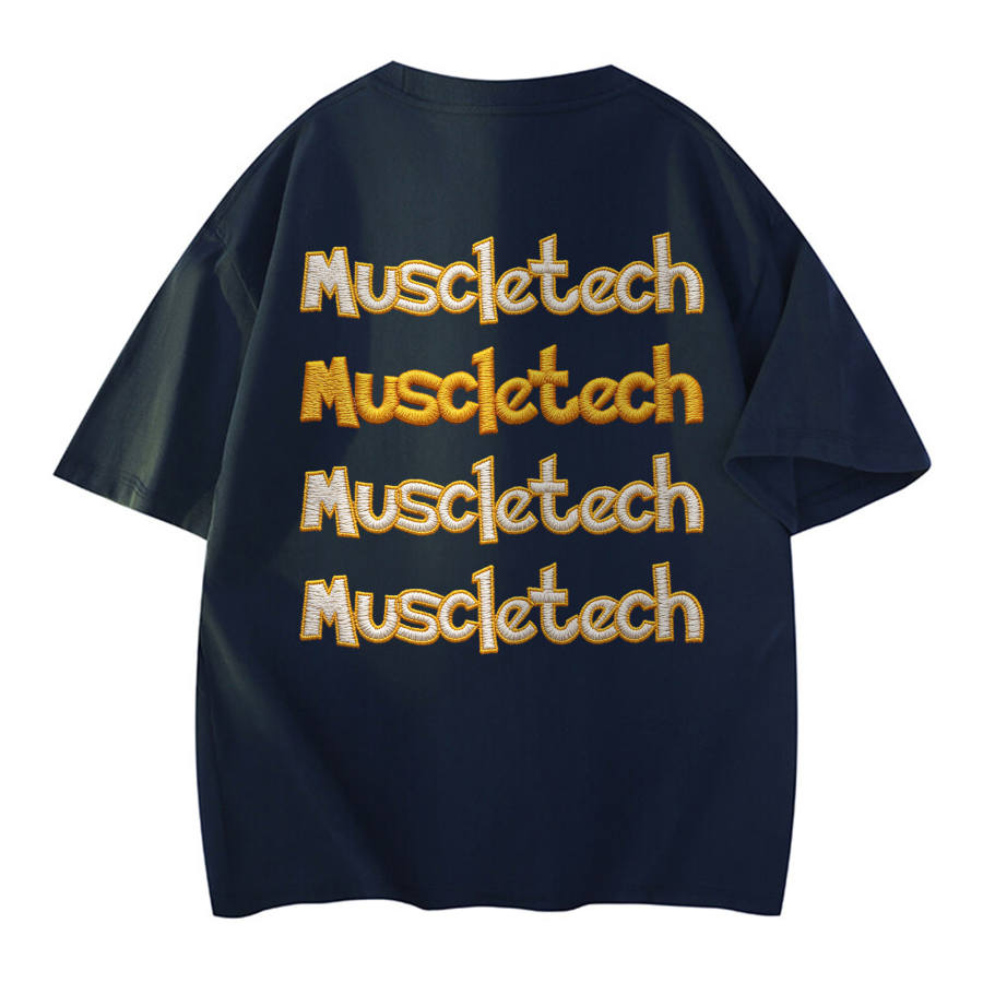 MUSCLETECH MUSCLETECH T Shirts Unisex Crew Neck Thin Heavyweight