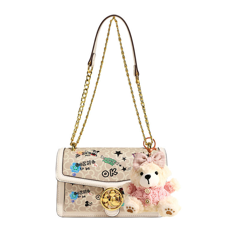 Disney Pu Crossbody Bags Women's Apricot