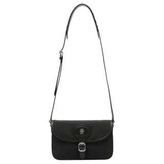 BALLY Polyester With Cow Leather Shoulder Bag, Crossbody Bag Men's Black