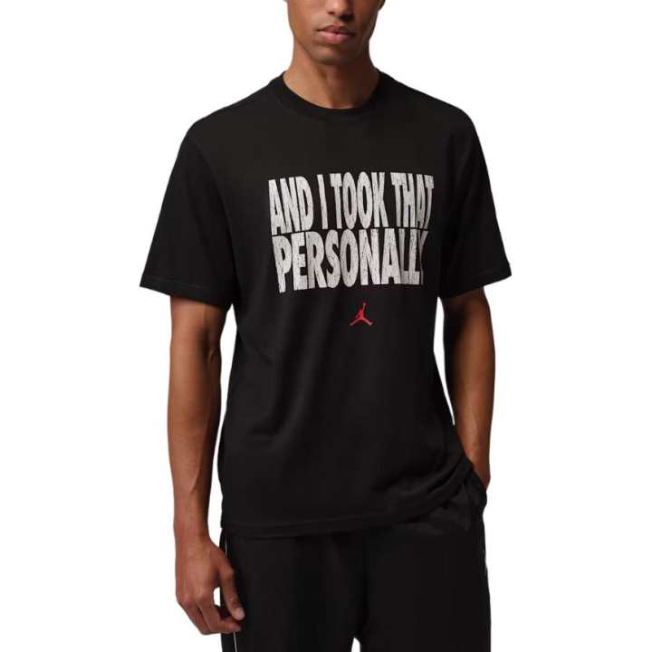 Jordan Jordan Sport T Shirts Men's Black Crew Neck