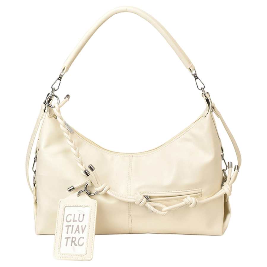 YALU Pu Shoulder Bag Women's White/Black/Blue/Pink