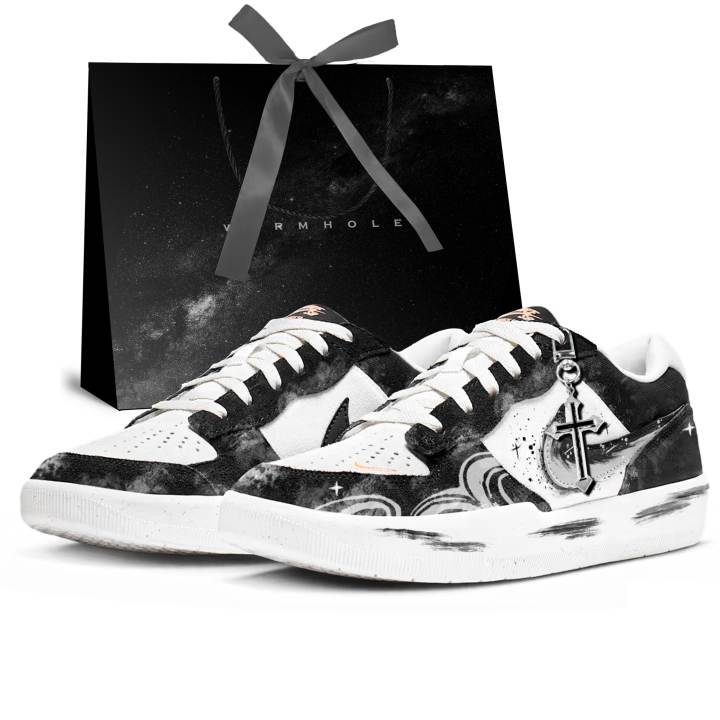Nike Nike SB Force 58 Ripple Suede Abrasion Resistant Lightweight Breathable Low top Skateboard Shoes Men's Black White Gray