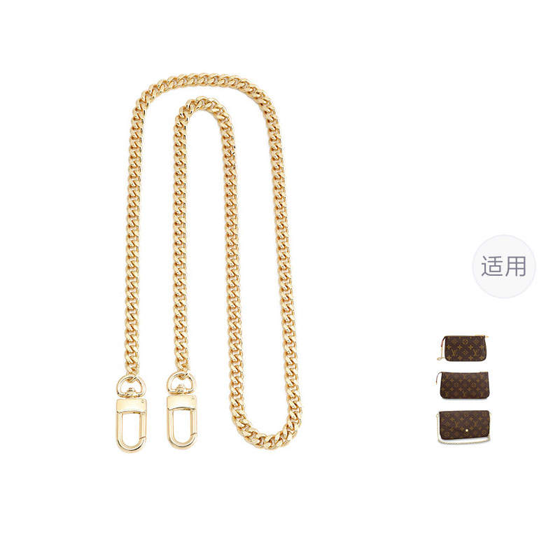 Luxury Care Artisan Workshop Metal Bag Straps Women's Gold