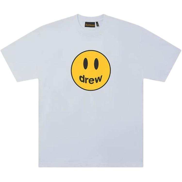 Drew house T Shirts Unisex Ice Blue Crew Neck