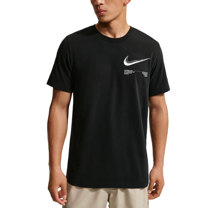 Nike Nike T Shirts Men's Black Crew Neck Moderate