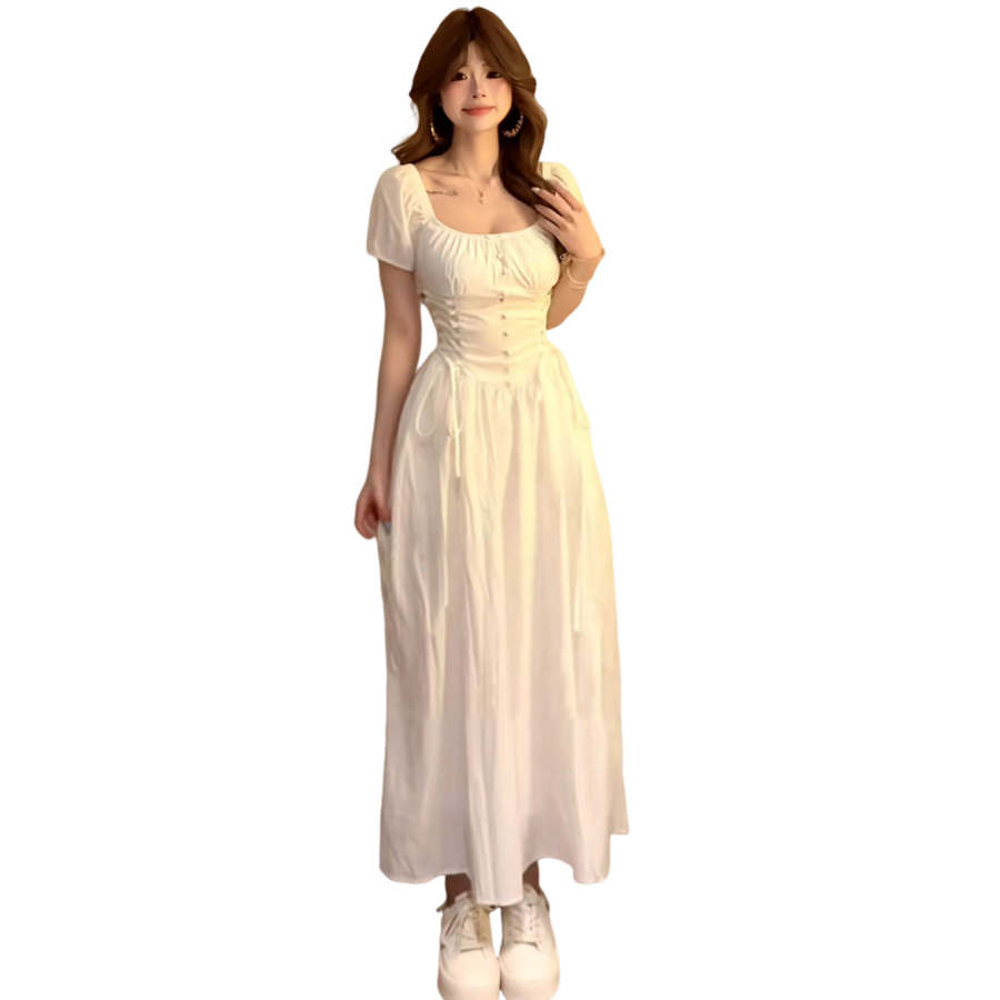 Cotton Gene Short Sleeved Dress Women's