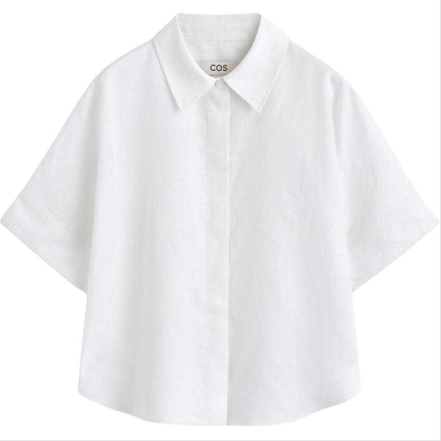 COS COS Shirts Women's White Lapel Moderate