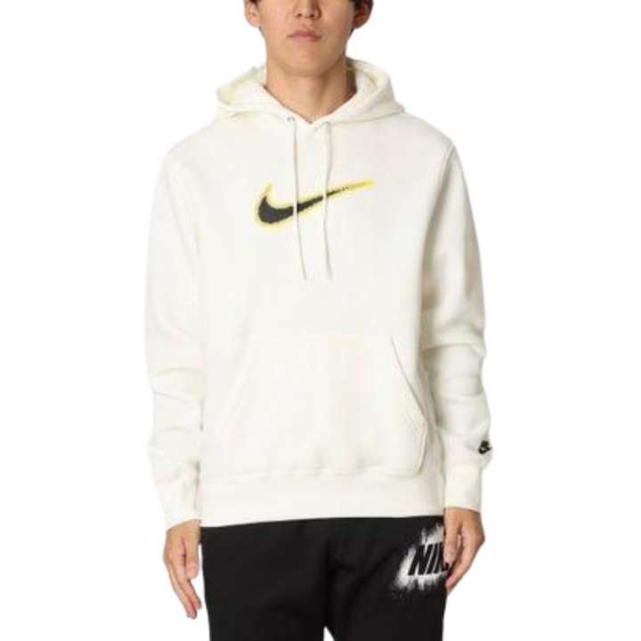 Nike Nike Club Sweatshirts Men's Sail White Hooded Non Detachable Moderate