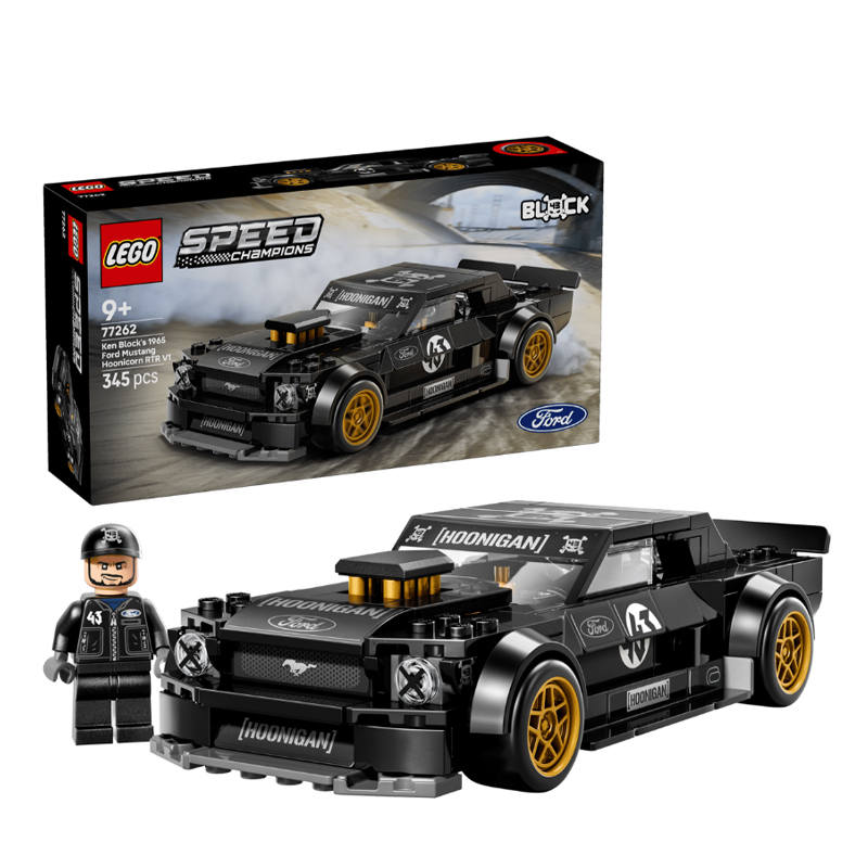 LEGO Super Racing Ken Block Ford Mustang Black Plastic Building Blocks 345pcs 77262