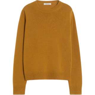 'S MAX MARA Sweaters Women's Mustard Yellow Crew Neck Moderate Other