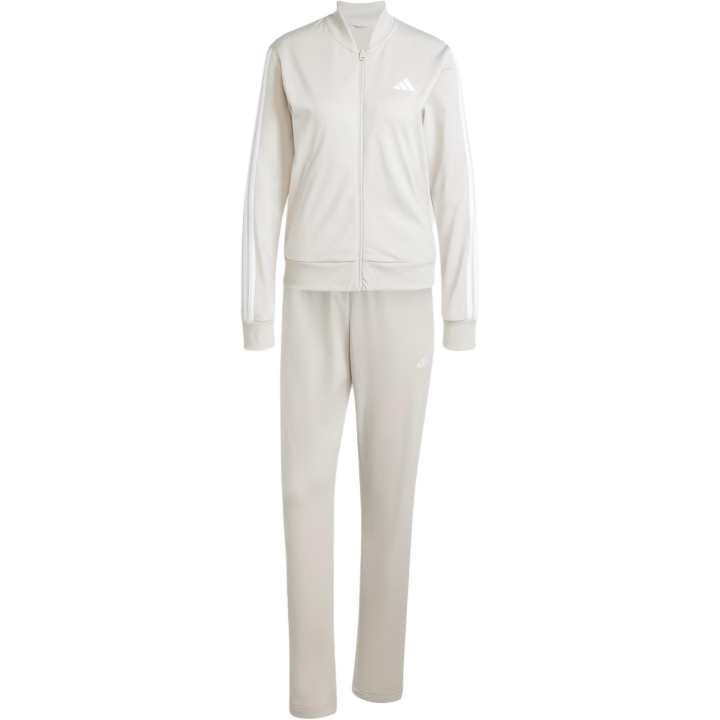 Adidas Adidas Casual Suits Women's Light Umber Top+Light Umber Pants Baseball Collar Moderate