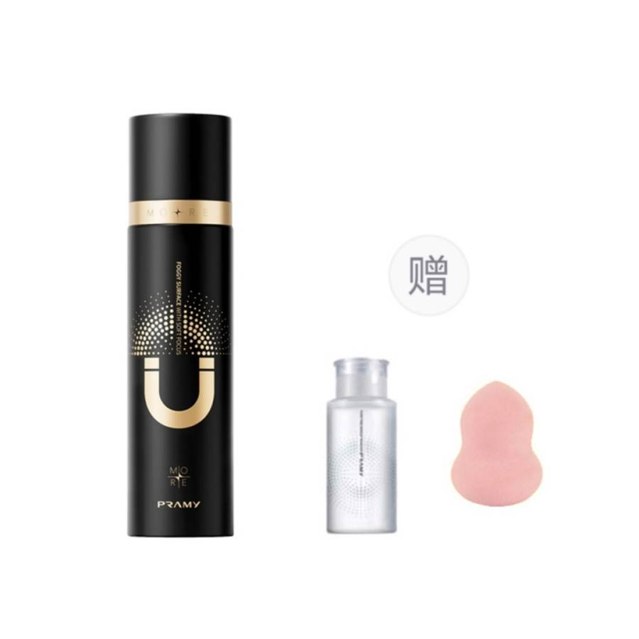 PRAMY PRAMY Magnetic Oil Control Makeup Setting Sprays Free Makeup Removal Water+Makeup Sponge Random Style 100ml