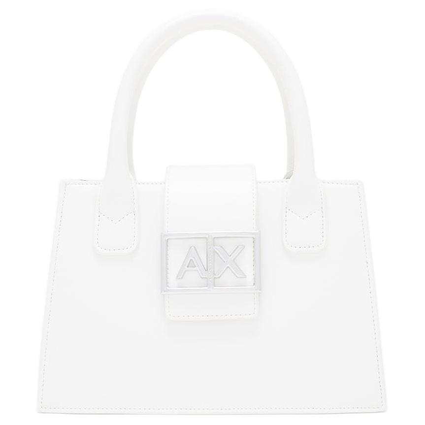 ARMANI EXCHANGE ARMANI EXCHANGEAE Polyester With PU Tote Handbag Women's White