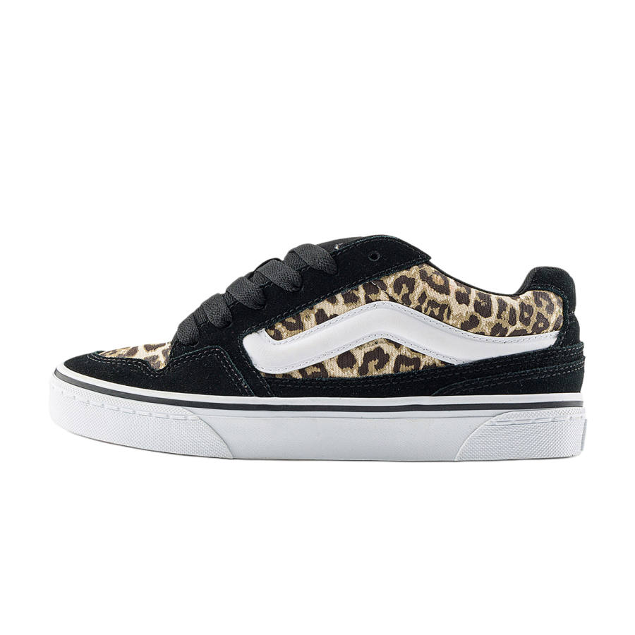 Vans Caldrone Textile, Synthetic Leather, Split Cow Leather Coverage Low top Skateboard Shoes Women's