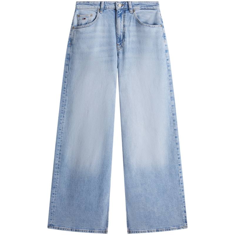 Tommy Hilfiger Jeans Women's Denim Blue 1AB Moderate Wide Leg Pants