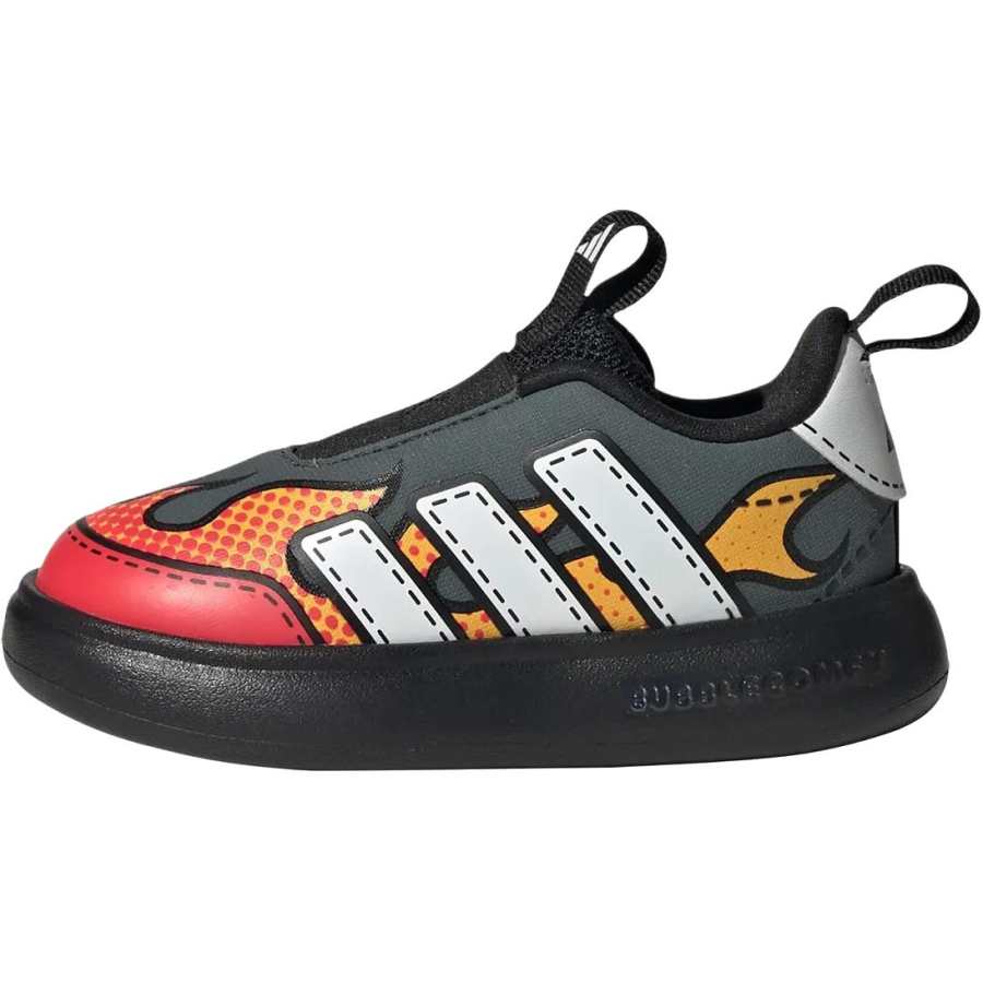 Adidas Adidas Bubblecomfy Fabric Toddler Shoes Black Gray Infant And Toddler