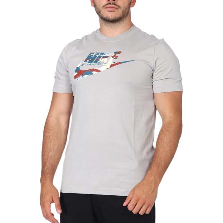 Nike Nike T Shirts Men's Gray Crew Neck