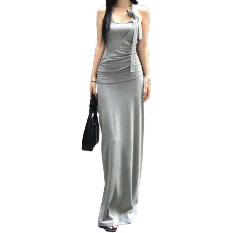 JBBCN JBBCN Slip Dresses Women's Halter Thin Long