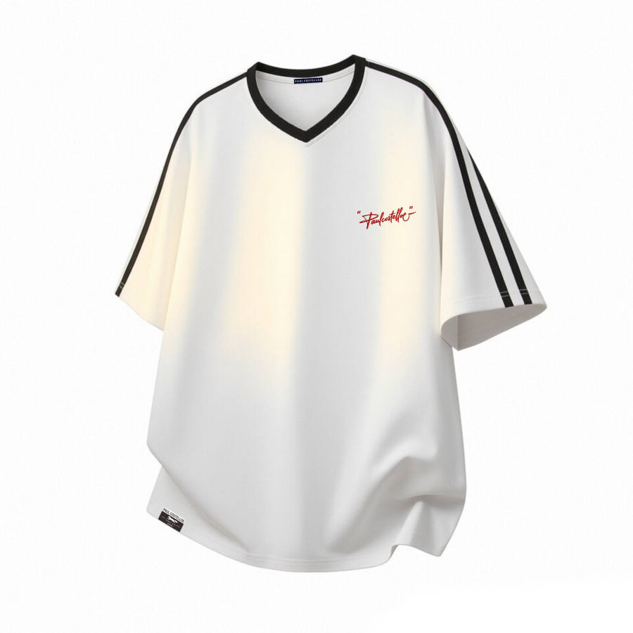 PAUL COSTELLOE T Shirts Unisex V Neck Thin Straight Fit