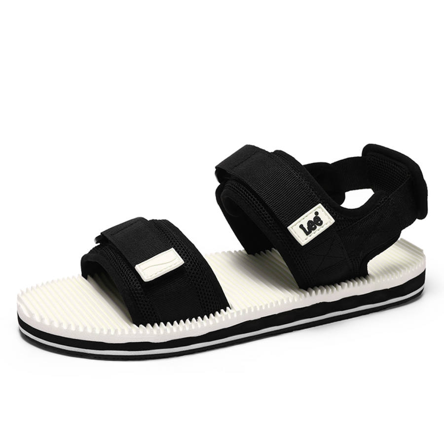 Lee Lee Beach Sandals Men's Black/White