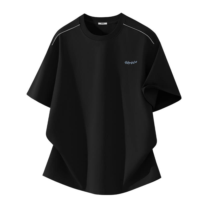 MINISO T Shirts Unisex Crew Neck Moderate Straight Fit