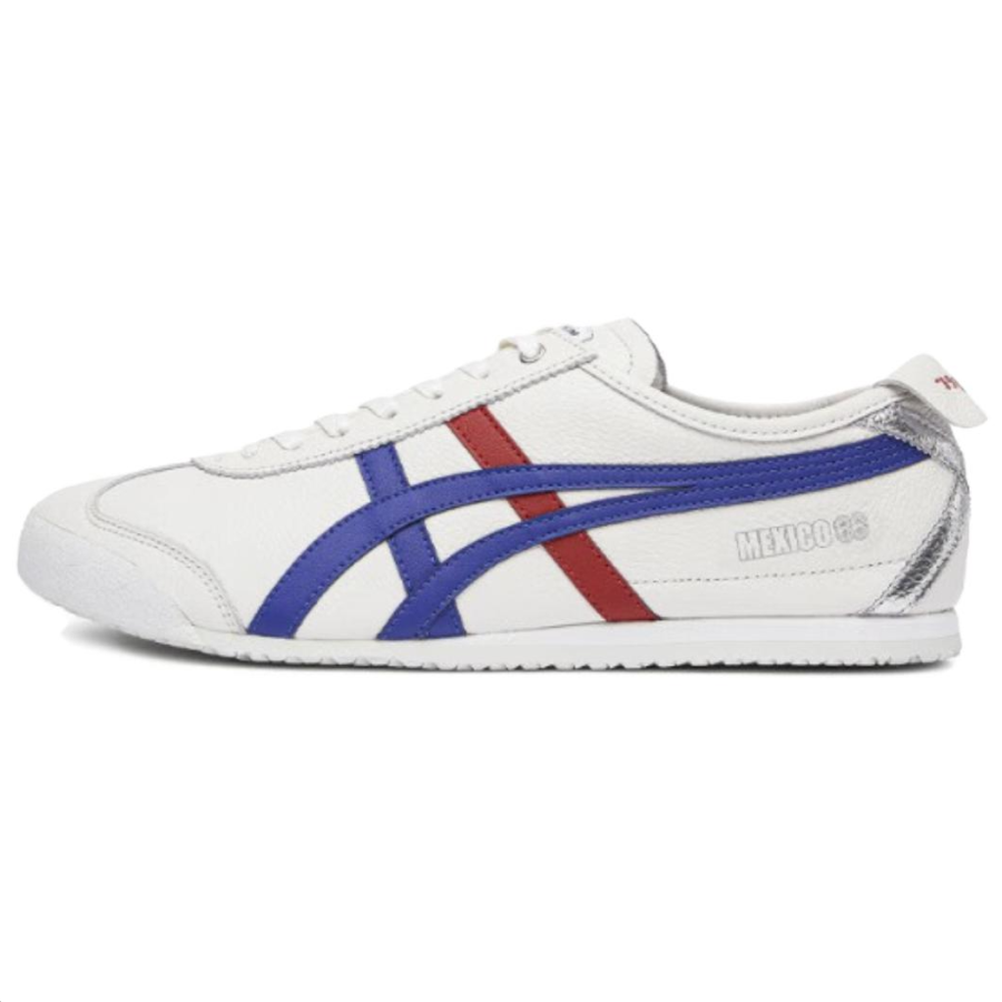 Onitsuka Tiger Mexico 66 Slip Resistant Abrasion Resistant Coverage Support Low top Casual Shoes Unisex White Blue Red