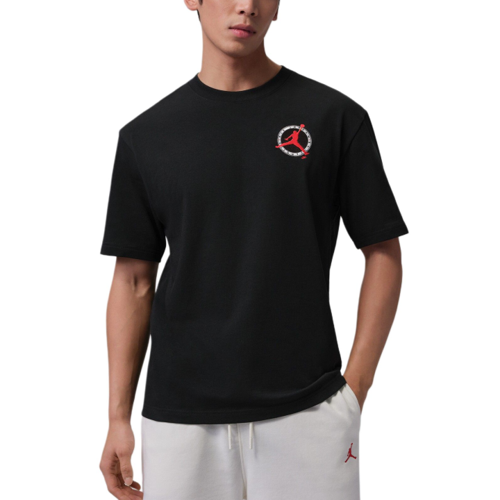 Jordan Jordan Flight T Shirts Men's 010 Black Crew Neck