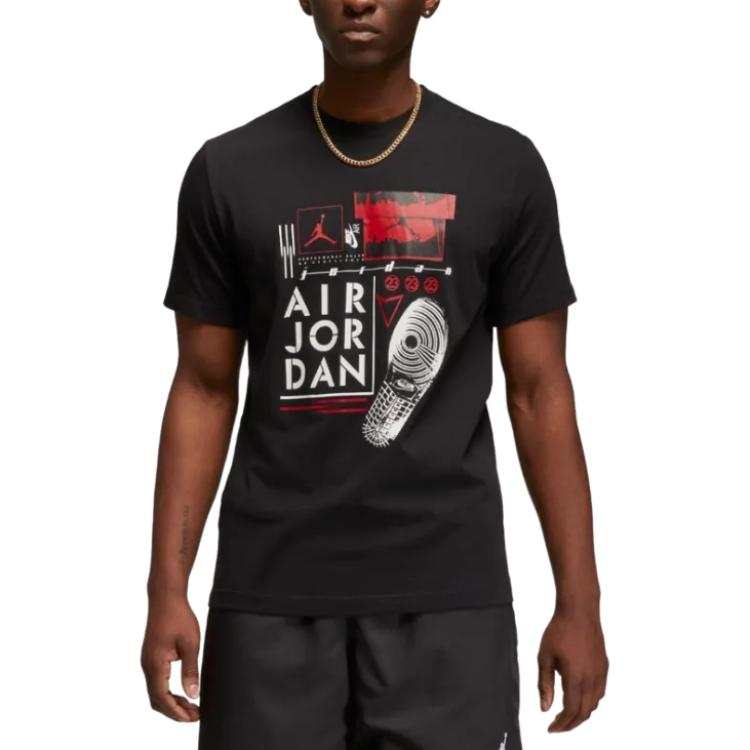 Jordan Jordan Brand Gfx T Shirts Men's Black Crew Neck