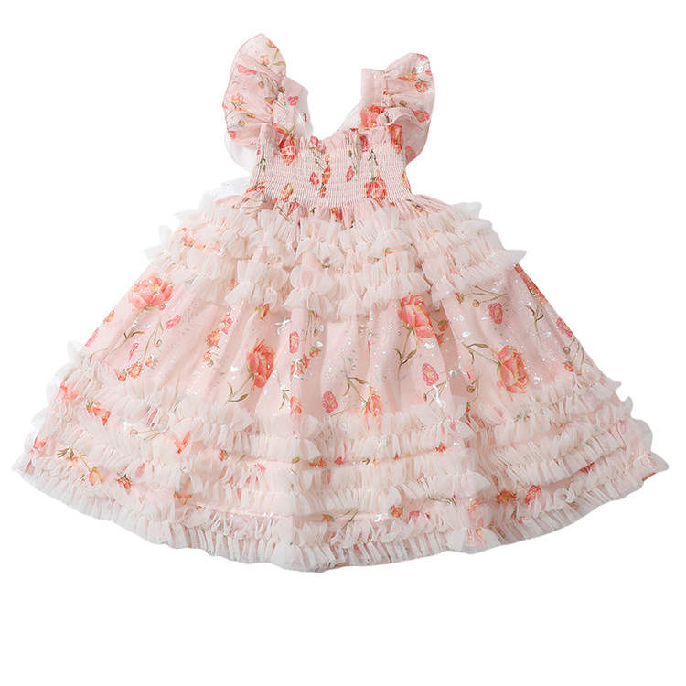 Lanza Lanza Kids Dresses Square Collar Moderate