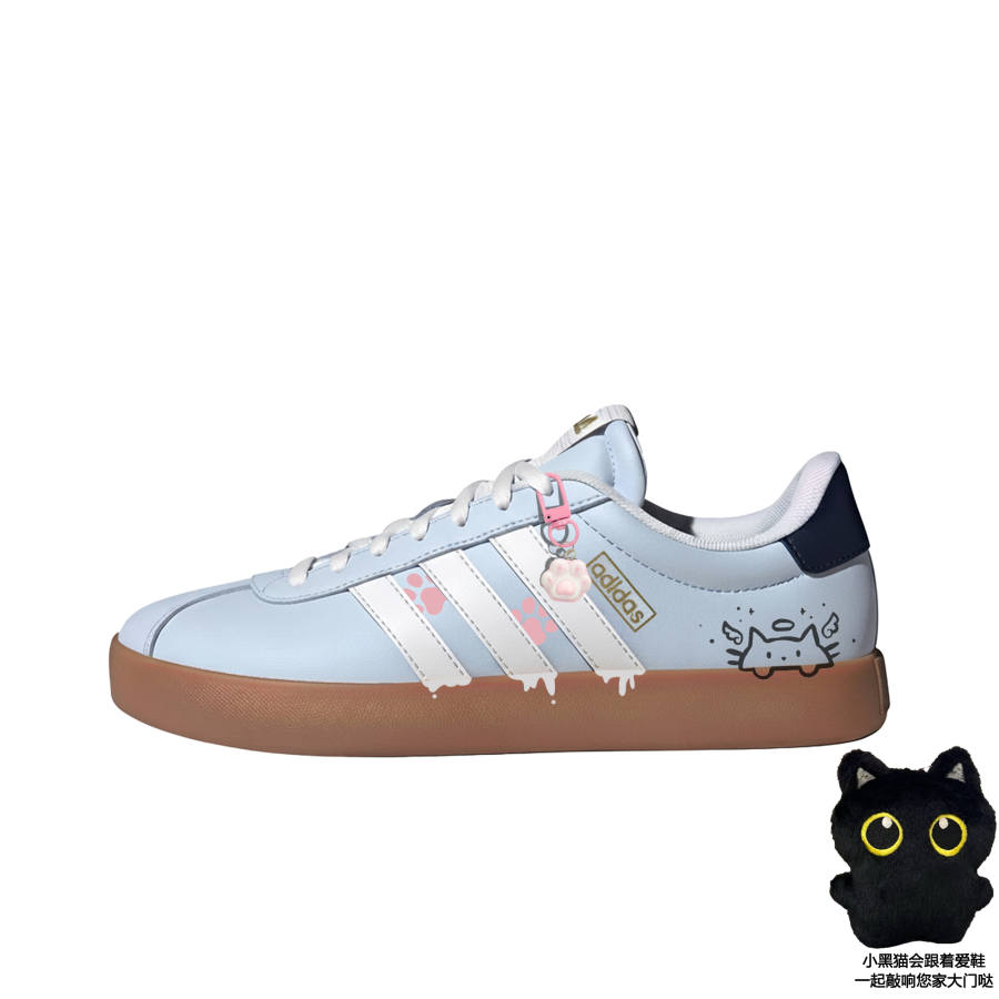 Adidas Adidas VL COURT 3.0 Angel Meow Paw Low top Skateboard Shoes Unisex Blue White