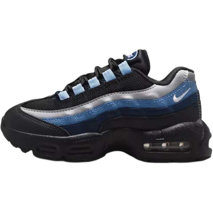 Nike Nike Air Max 95 Breathable Low top Running Shoes Black Kids'