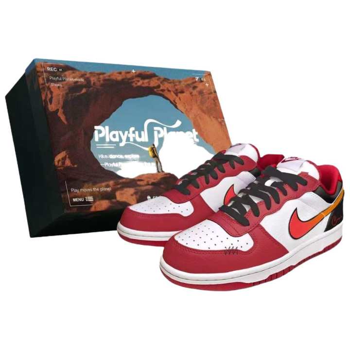Nike Nike Big Low top Skateboard Shoes Men's Red