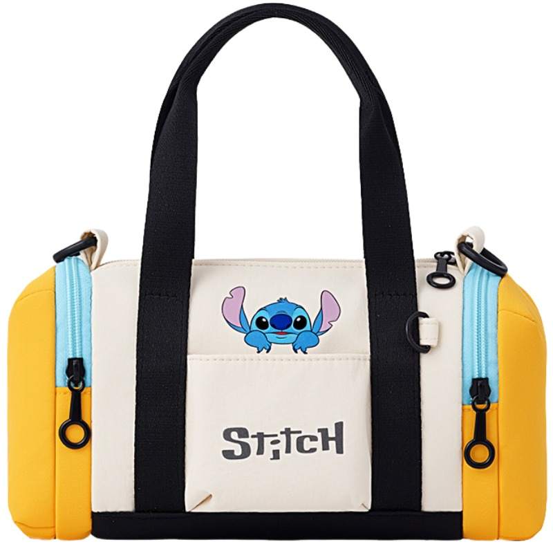 Disney X Stitch, Collaboration Oxford Handbag Regular Unisex Bright Yellow