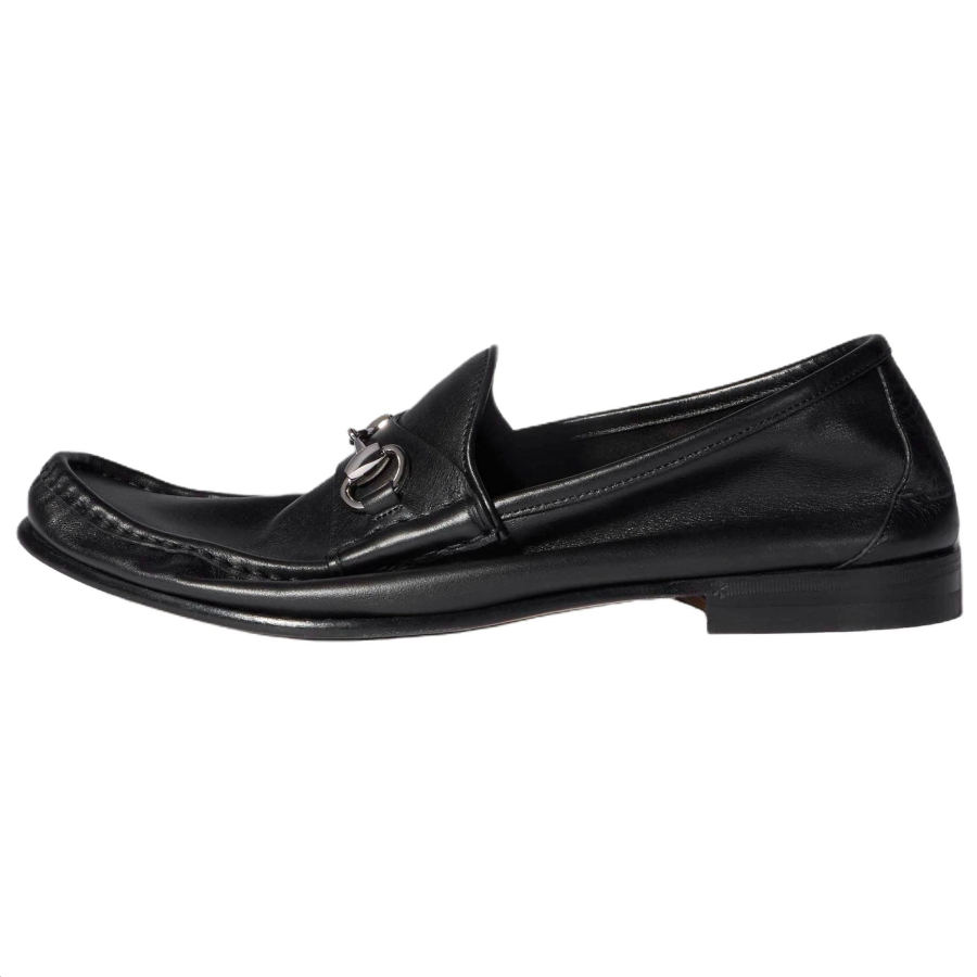 GUCCI Leather Casual Leather Shoes Men's Black