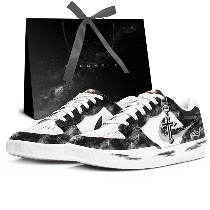 Nike Nike SB Force 58 Ink Shadow Chasing The Wind Suede Abrasion Resistant Lightweight Breathable Low top Skateboard Shoes