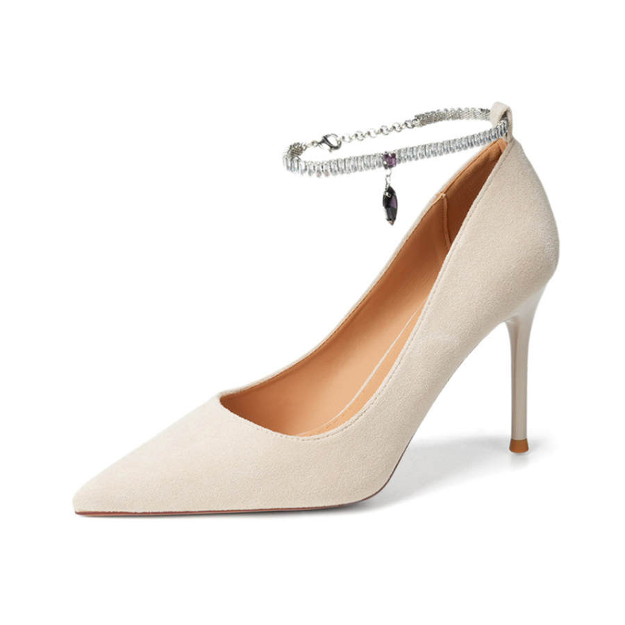Lanza High Heels Women's Ecru/Burgundy/Black