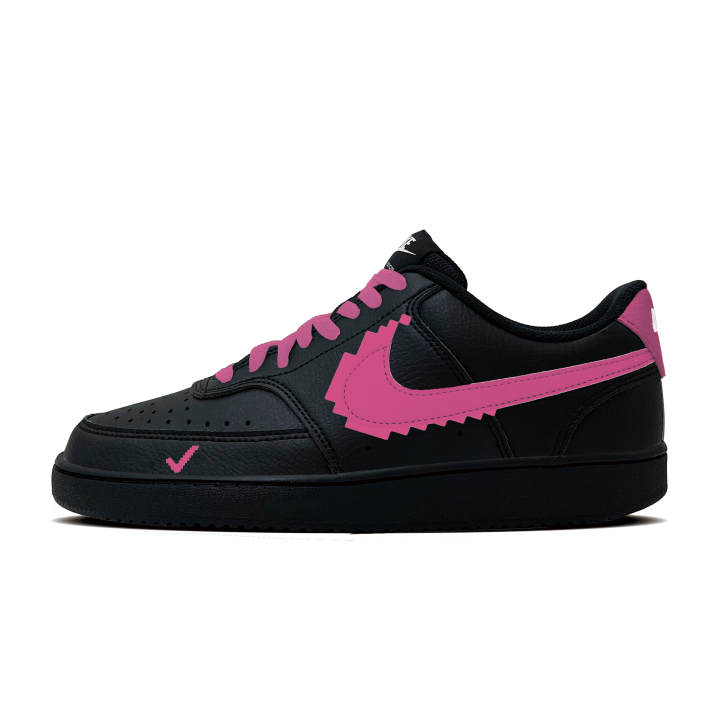 Nike Nike Court Vision Low Competition Rose Synthetic Leather Slip Resistant Abrasion Resistant Low top Skateboard Shoes