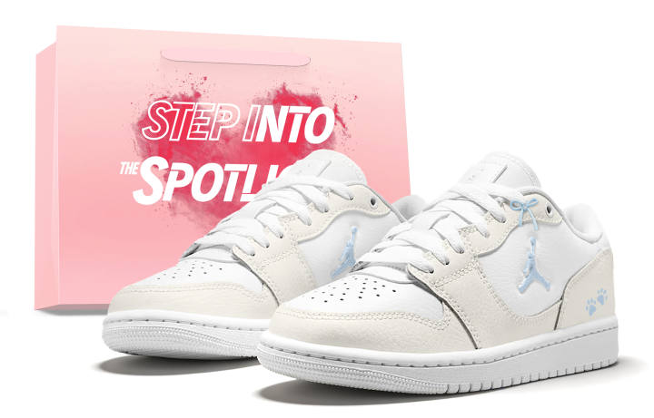 Jordan Jordan Air Jordan 1 Maris Sal Milk Cake, Limited Edition Gift Bag Leather Slip Resistant Anti Kick Abrasion Resistant
