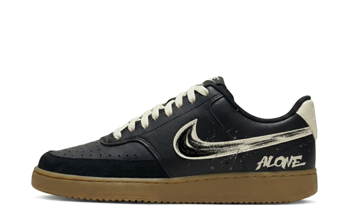 Nike Nike Court Vision Low top Skateboard Shoes Unisex White Black