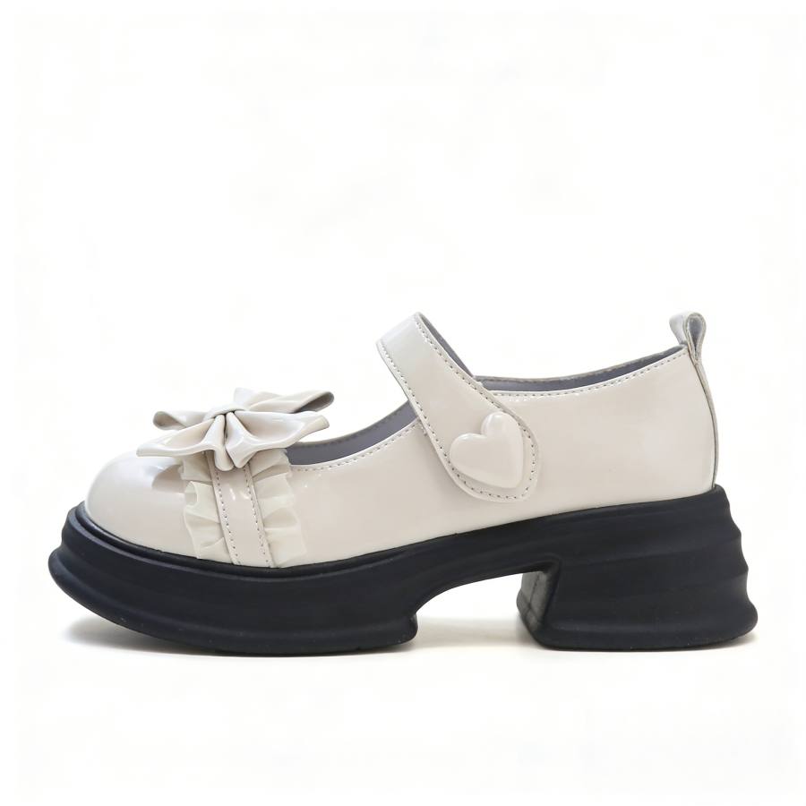 Boldi Kuki Synthetic Leather Block Heel Mary Jane Shoes Women's