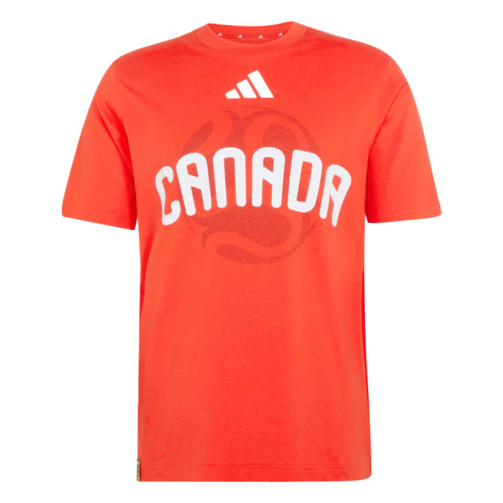 Adidas Adidas T Shirts Men's Energetic Red Crew Neck