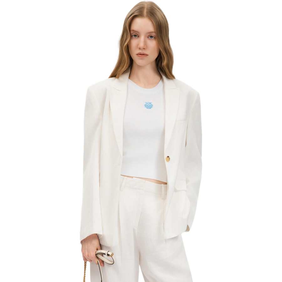 PINKO Tank Tops Women's White Crew Neck Moderate Other