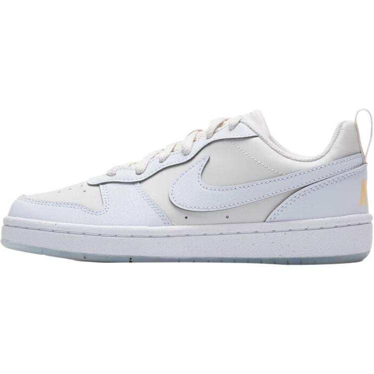 Nike Nike COURT BOROUGH RECRAFT Abrasion Resistant Breathable Low top Skateboard Shoes White Blue Unisex