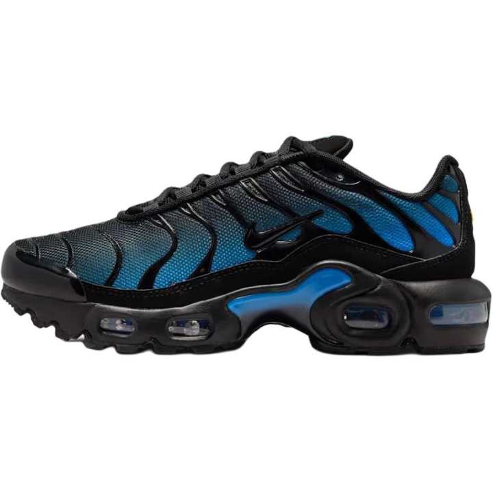 Nike Nike Air Max Plus Abrasion Resistant Breathable Low top Running Shoes Black Blue Unisex