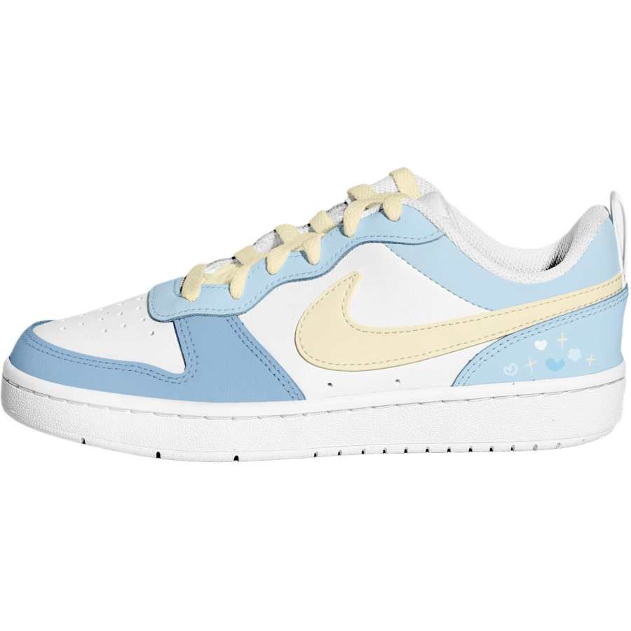Nike Nike Court Borough Maris Sal Milk Puff Slip Resistant, Abrasion Resistant, Breathable Low top Kids' Skateboarding Shoes