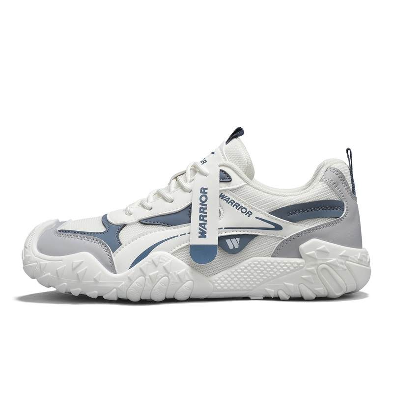 Warrior Abrasion Resistant Breathable Coverage Low top Casual Shoes Men's Beige Light Gray Blue