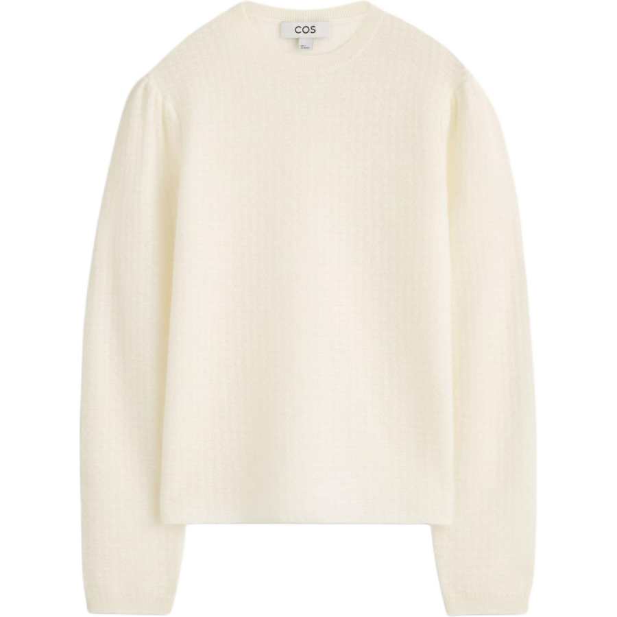COS Sweaters Women's Ecru Crew Neck Moderate Other
