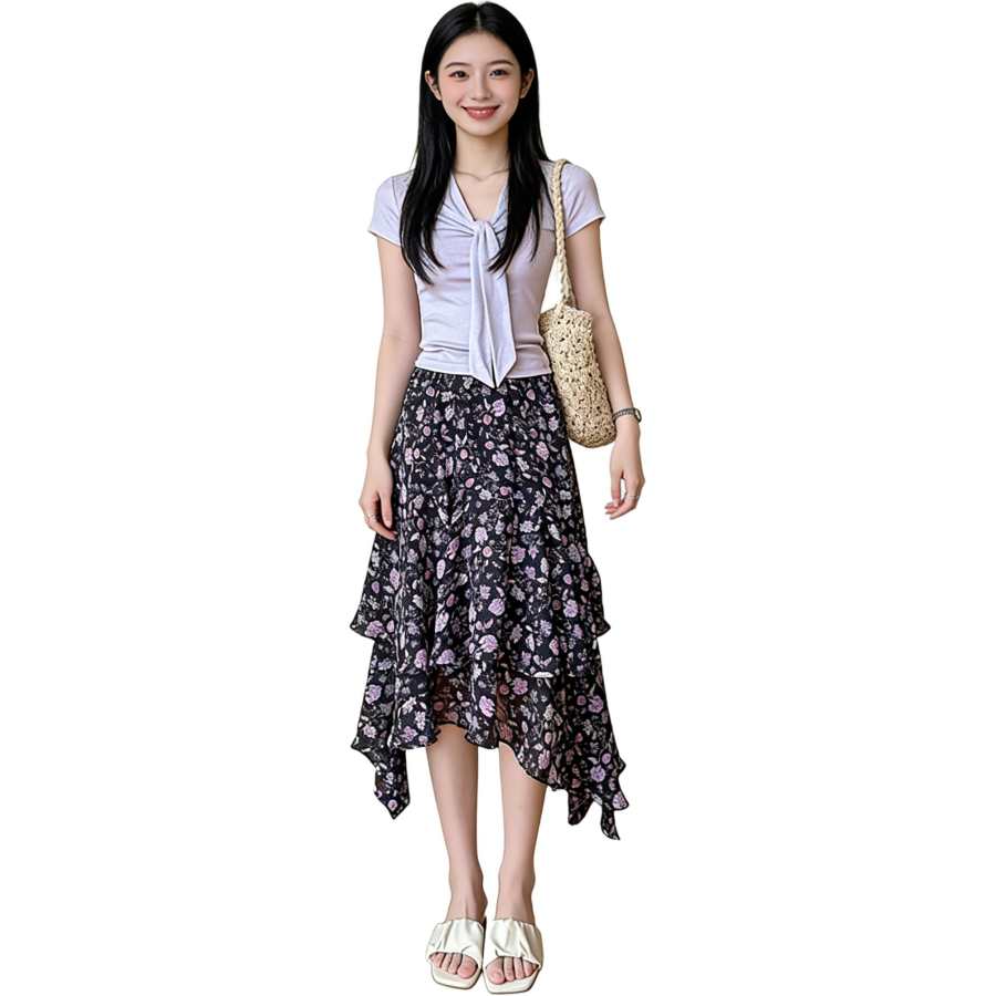 JBBCN Casual Long Skirt Women's