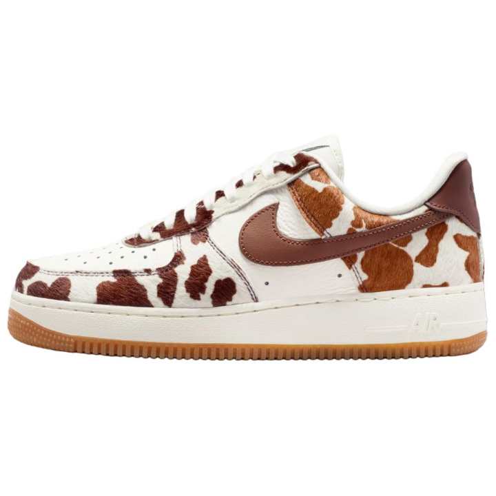 Nike Nike Air Force 1 Low top Skateboard Shoes Women's White Brown