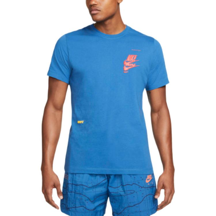Nike Nike Sportswear T Shirts Men's Blue Crew Neck